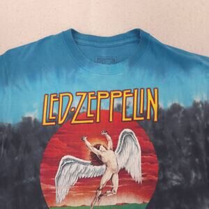 Led Zeppelin Band Graphic Short Sleeve T Shirt Adult Mens Size Medium M Tie Dye